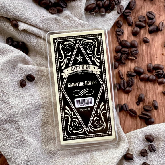 Cera Aromática Scents of Soy Campfire Coffee 113 g 8 Cavidades