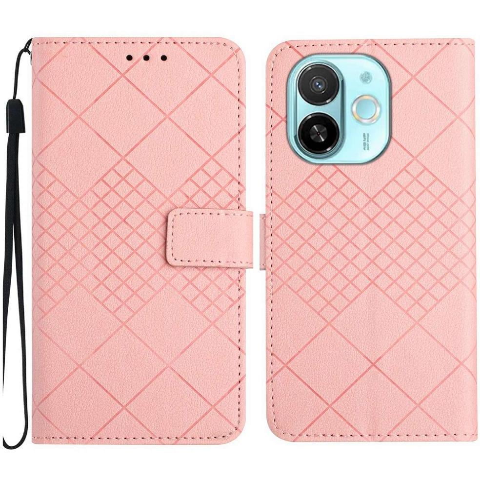 Foxdock - Funda Tipo Cartera Para Tecno Spark 30c 5g Con Soporte Y Correa, Interior Tpu Antirrayas Rosa