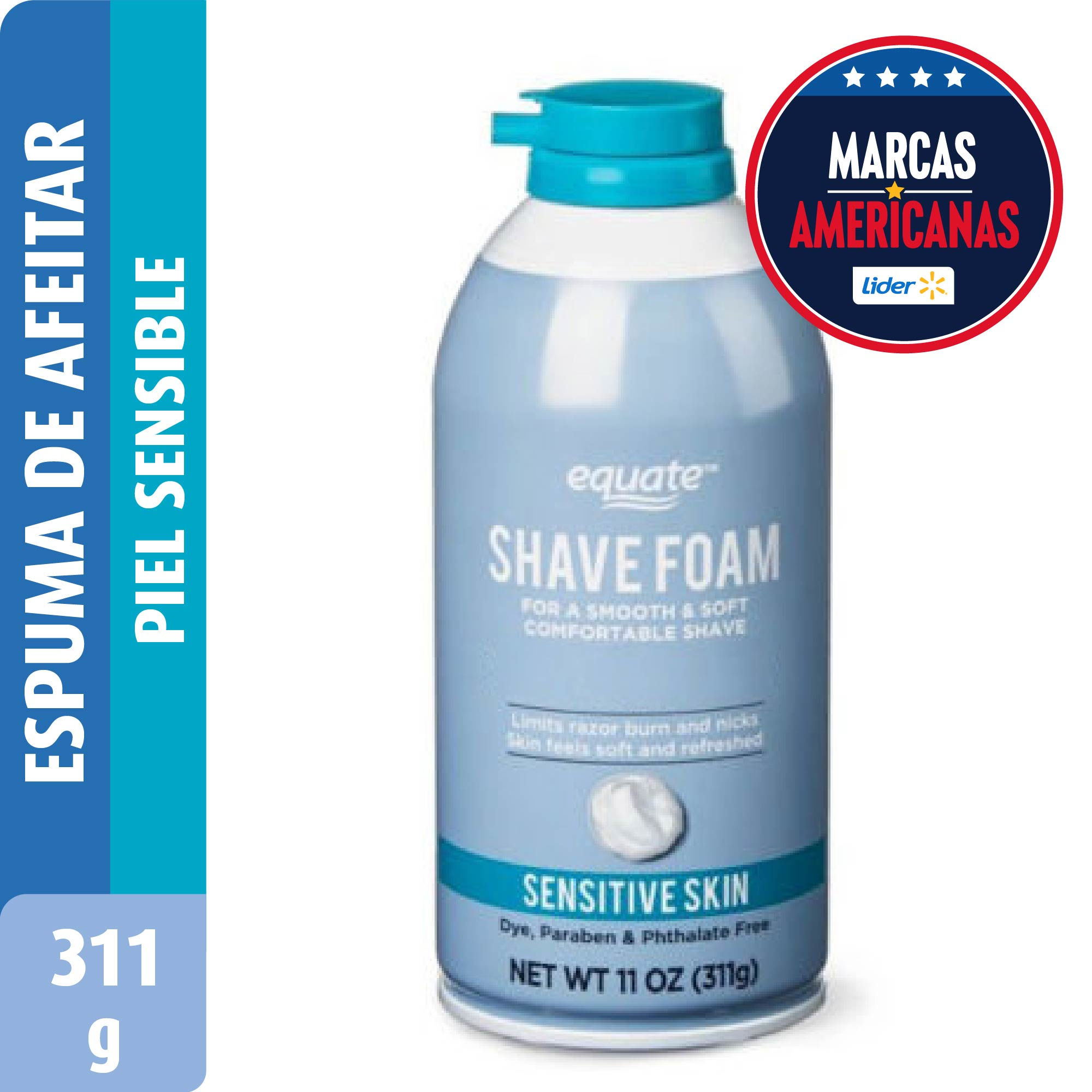 Espuma De Afeitar Foam Sensitive Skin 311 g Equate