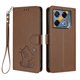 thumbnail image 1 of Funda Volteable tipo Billetera con Correa para Infinix GT 20 Pro 5G, Marrón, 1 of 6