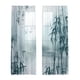 thumbnail image 1 of Cortinas Transparentes Con Estampado De Bambú, Cortinas Resistentes Para Filtrado De Luz Para Cocina, 132x183cm, 1 of 3
