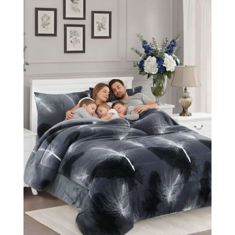 Imac Hogar - Plumón Cubrecama Chiporro Plaza Y Media Extra Cálido Invierno Premium