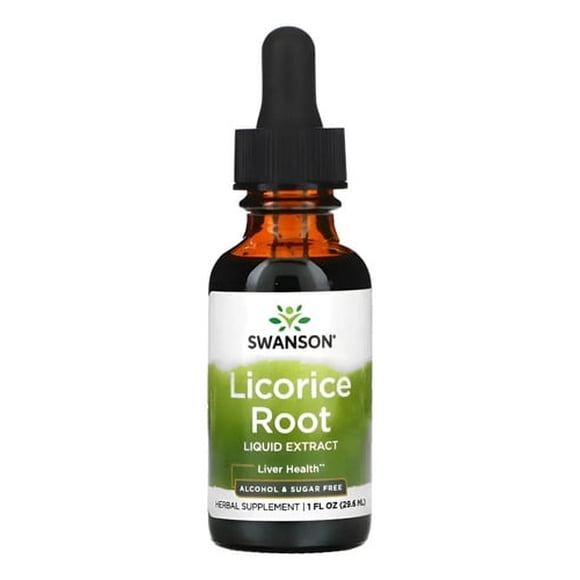 Swanson Licorice Root Raíz De Regaliz Extracto Natural Sin Sabor