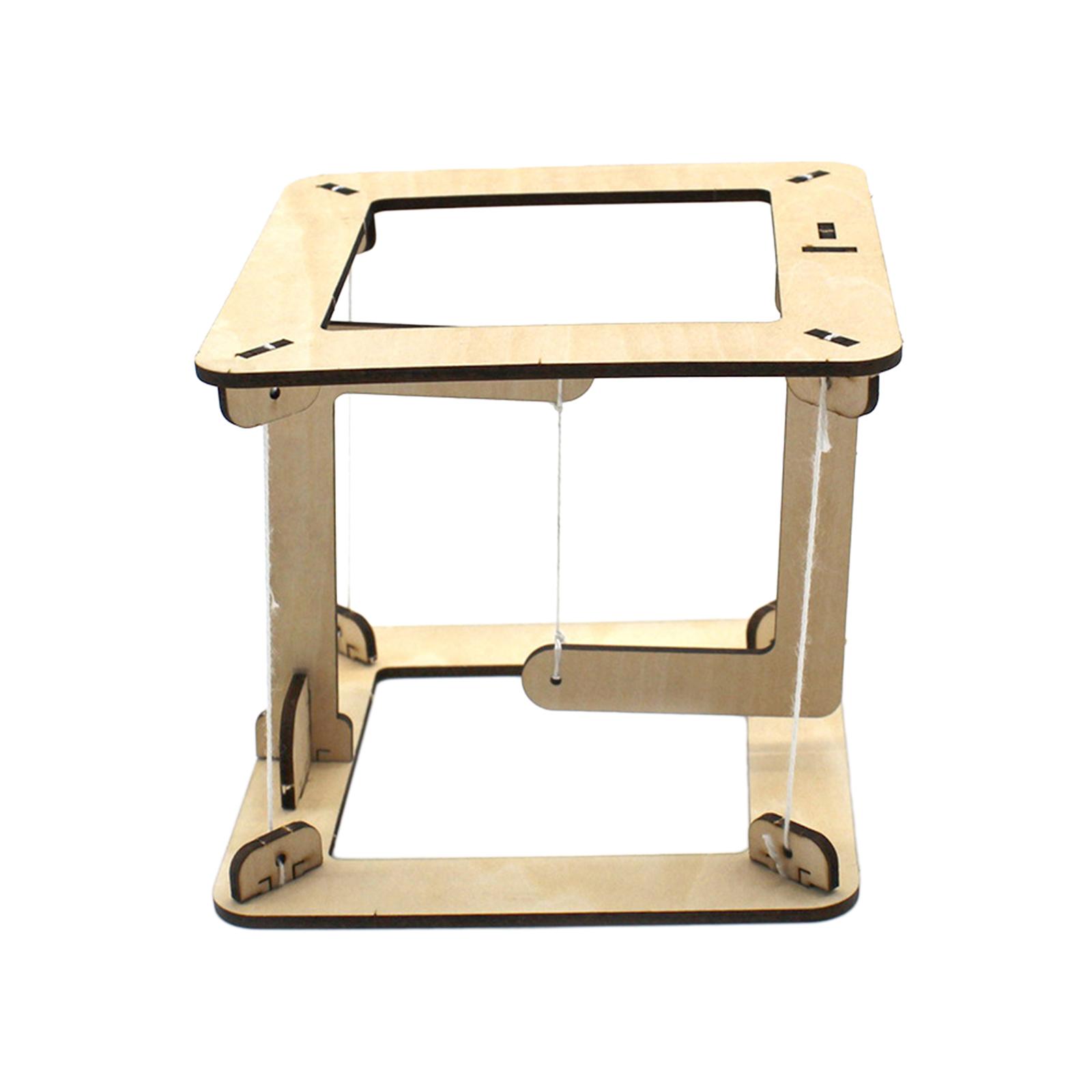 Magideal - Juguete De Construcción Flotante De Gravedad Diy De Madera, Juguetes Educativos, Kits De Modelos De Construcción Creativos Para Niñas De 6 A 12 Años , Cuadrado