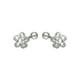 thumbnail image 1 of Aros de Plata 925 Flor con Tope Tuerca, 1 of 2