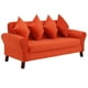 thumbnail image 2 of Sofa Lua 3c Felpa 20 Naranja, 2 of 5