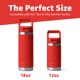 thumbnail image 3 of Funda de silicona roja para botellas Yeti 12 oz y 18 oz – Jmoe USA, 3 of 7