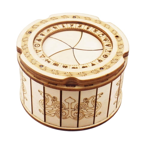 Magideal - Caja De Rompecabezas De Madera, Cajas De Tallo, Proyecto De Acertijos, Organizador Mecánico De Madera, Proyecto De Construcción De Tallo 3D, Caja Del