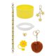 thumbnail image 2 of Juego De Accesorios Para Tazas, Bonitos Llaveros Con Dijes Para Actividades Al Aire Libre, Bolsos De Viaje, Color Amarillo, 2 of 5