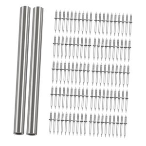 Bothyi - Clavo De Hilo De Rodapié De Doble Cabeza Con Herramienta De Manga Específica Para Clavos, Clavos De Cemento, 100 Piezas