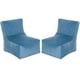 thumbnail image 1 of Set Pouf Tatto 1c Felpa Azul Petroleo, 1 of 4