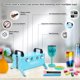 thumbnail image 2 of Girador de Vasos LFSUM de 4 Brazos para Manualidades, Kit Azul, 2 of 6