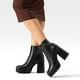 thumbnail image 3 of Botin Casual Mujer Eco Cuero Tacon Grueso Clasico Weide DH80, 3 of 9