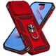 thumbnail image 2 of Funda Resistente Anillo Soporte iPhone 17 Pro Privacidad Cámara Montaje Magnético Rojo, 2 of 6