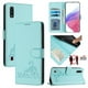 thumbnail image 1 of Funda tipo cartera FOXDOCK para Samsung Galaxy A01 con soporte, ranuras, RFID, diseño de gato, 1 of 5