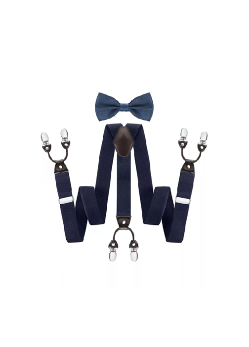 Genérico - Suspensor Humita En Caja Tirantes Hombre Ajustable Elástico, Azul Marino