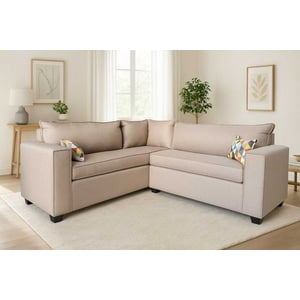Mexx Muebles - Sofa Seccional Tulum 5 Cuerpos Tela Beige