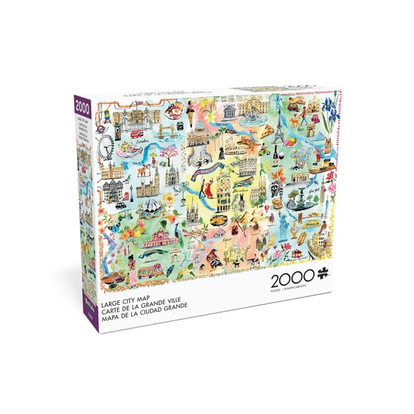Puzzle Buffalo Games Large City Map 2000 piezas 98x67cm
