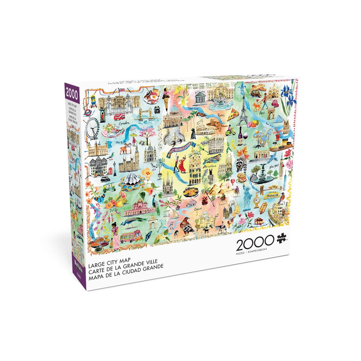 Puzzle Buffalo Games Large City Map 2000 Piezas 98x67cm