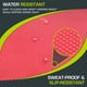 thumbnail image 4 of Almohadilla de equilibrio para ejercicio ProsourceFit, grande, acolchada, roja, 4 of 6