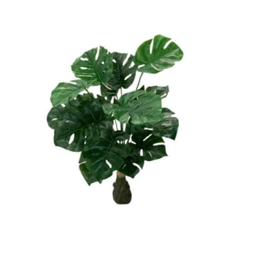 Planta Artificial Tipo Mini Monstera. Altura: 75Cm verde