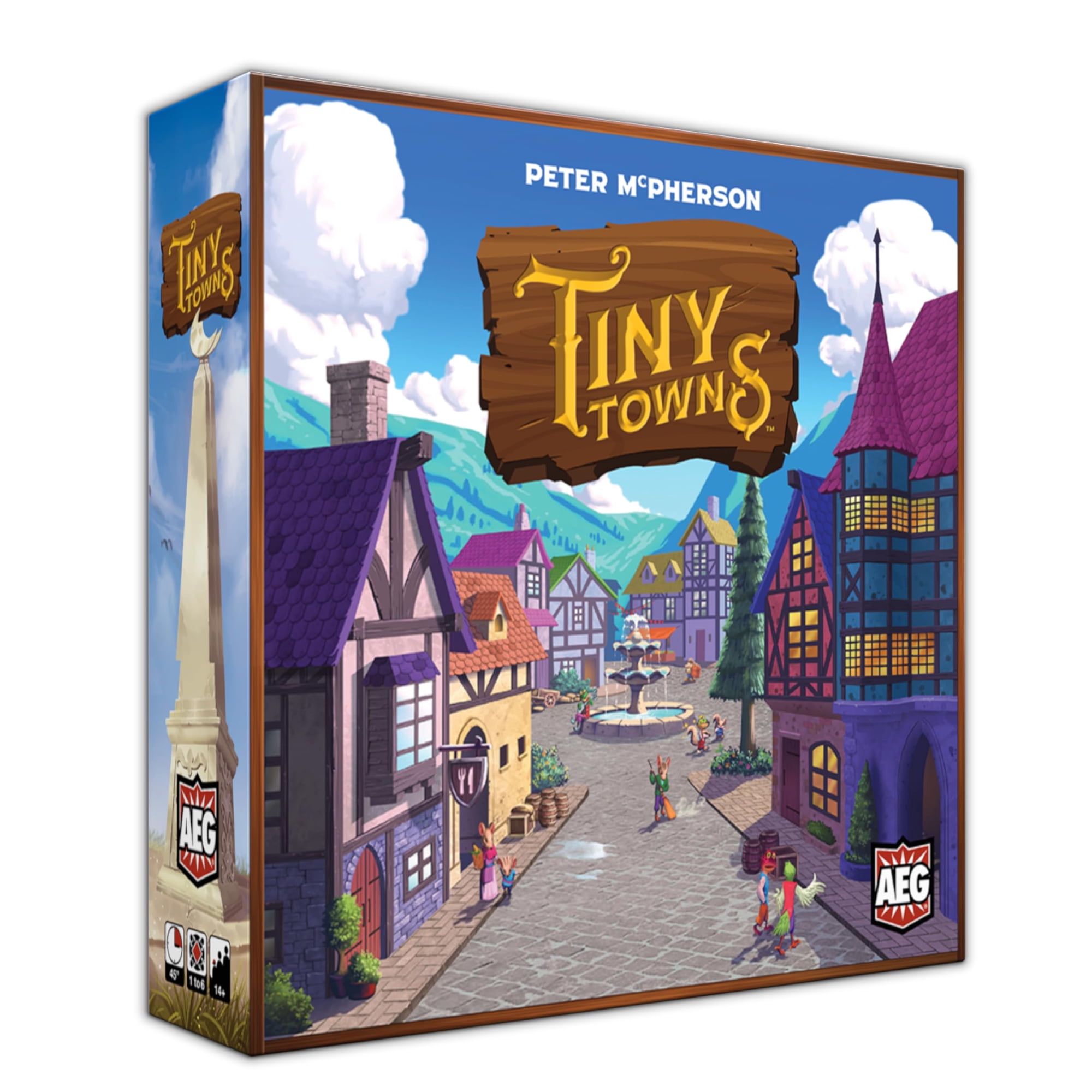 Juego De Mesa Aeg Tiny Towns Galardonado Con Estrategia Abstracta