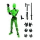 thumbnail image 1 of Figura De Acción Masculina Móvil Con Múltiples Articulaciones Impresa En 3D Para Juegos De Rol De Colección, Verde Y Negro, 1 of 3