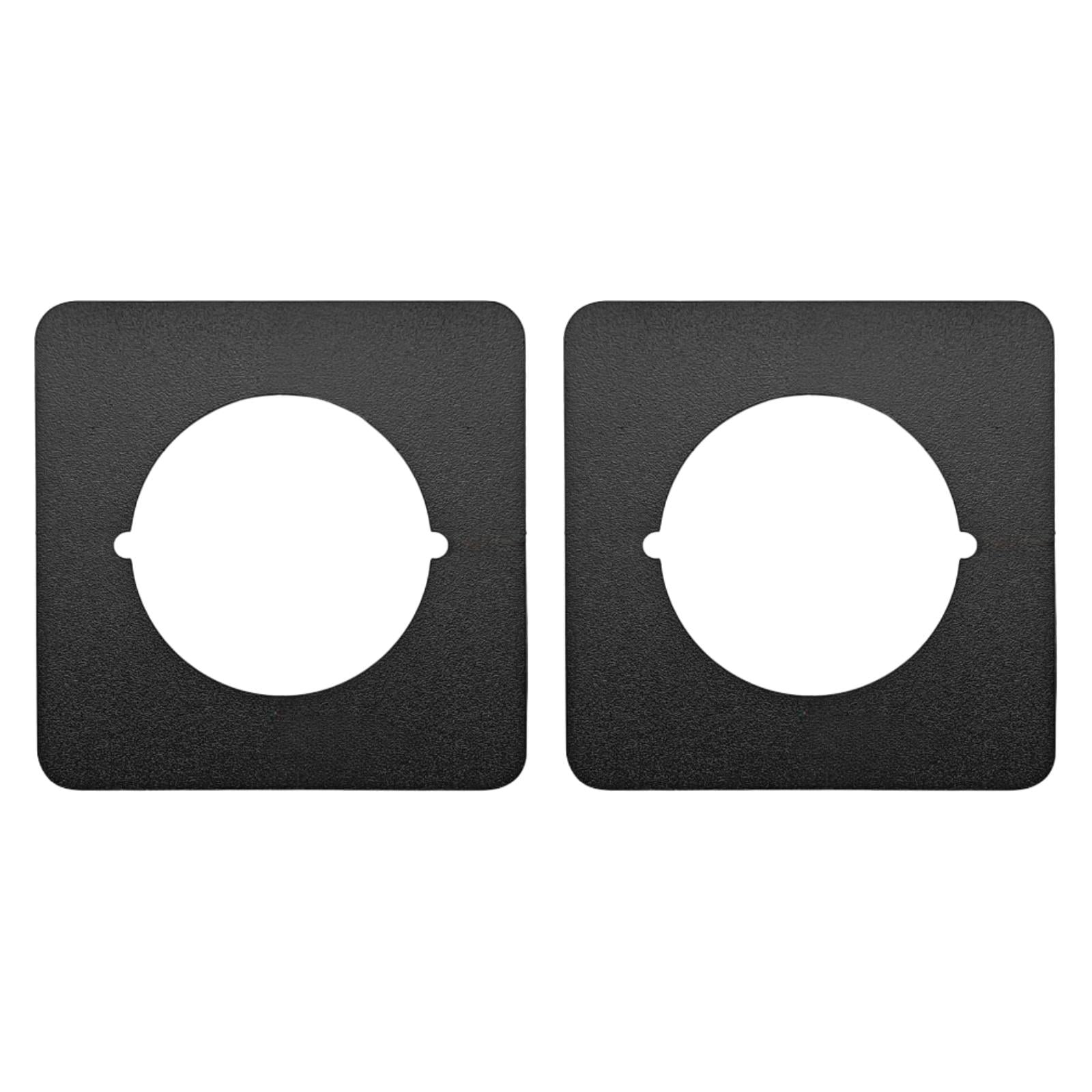 Magideal - 2 Piezas De Placa De Reparación De Refuerzo De Puerta, Placa De Perilla De Puerta, Pestillo, Cubierta De Relleno, Reparación De Fijación De Acero Inox Negro