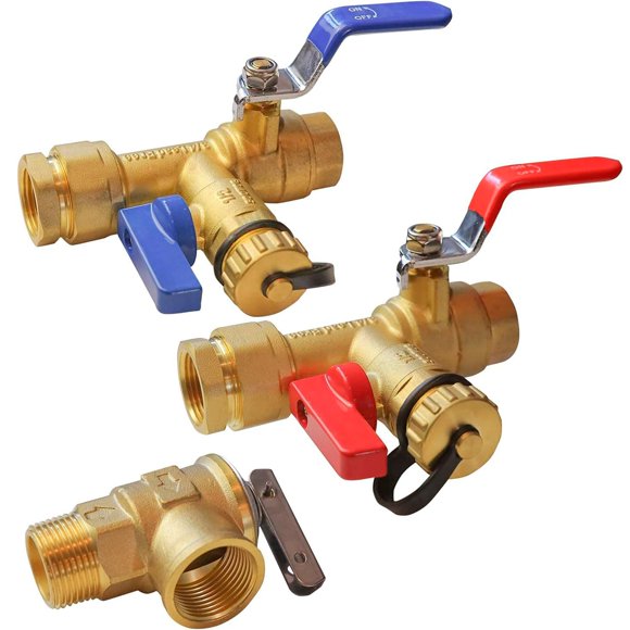 Kit de válvulas de servicio para calentadores de agua LIULO TOOL 3/4 pulgadas IPS