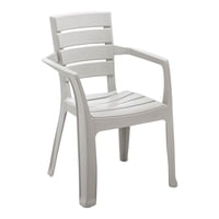 Silla Plastico Con Brazos Gris Hielo 58X59X82Cms Rimax Gris Tamaño Único