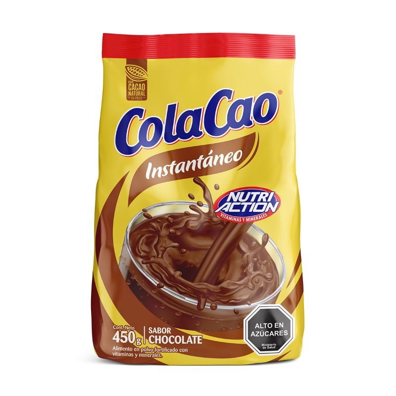 Saborizante De Leche Instantáneo Sabor Chocolate Bolsa 450 g Cola Cao