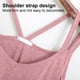 thumbnail image 3 of Camiseta plisada sexy con cuello en V y corte holgado para mujer, talla grande, 3 of 6