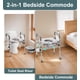 thumbnail image 2 of Asiento de inodoro elevado HOMLAND con asas, capacidad de 500 libras, 2 of 7