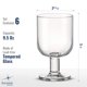 thumbnail image 2 of Copas de vino Bormioli Rocco 270 ml apilables, juego de 6, 2 of 7