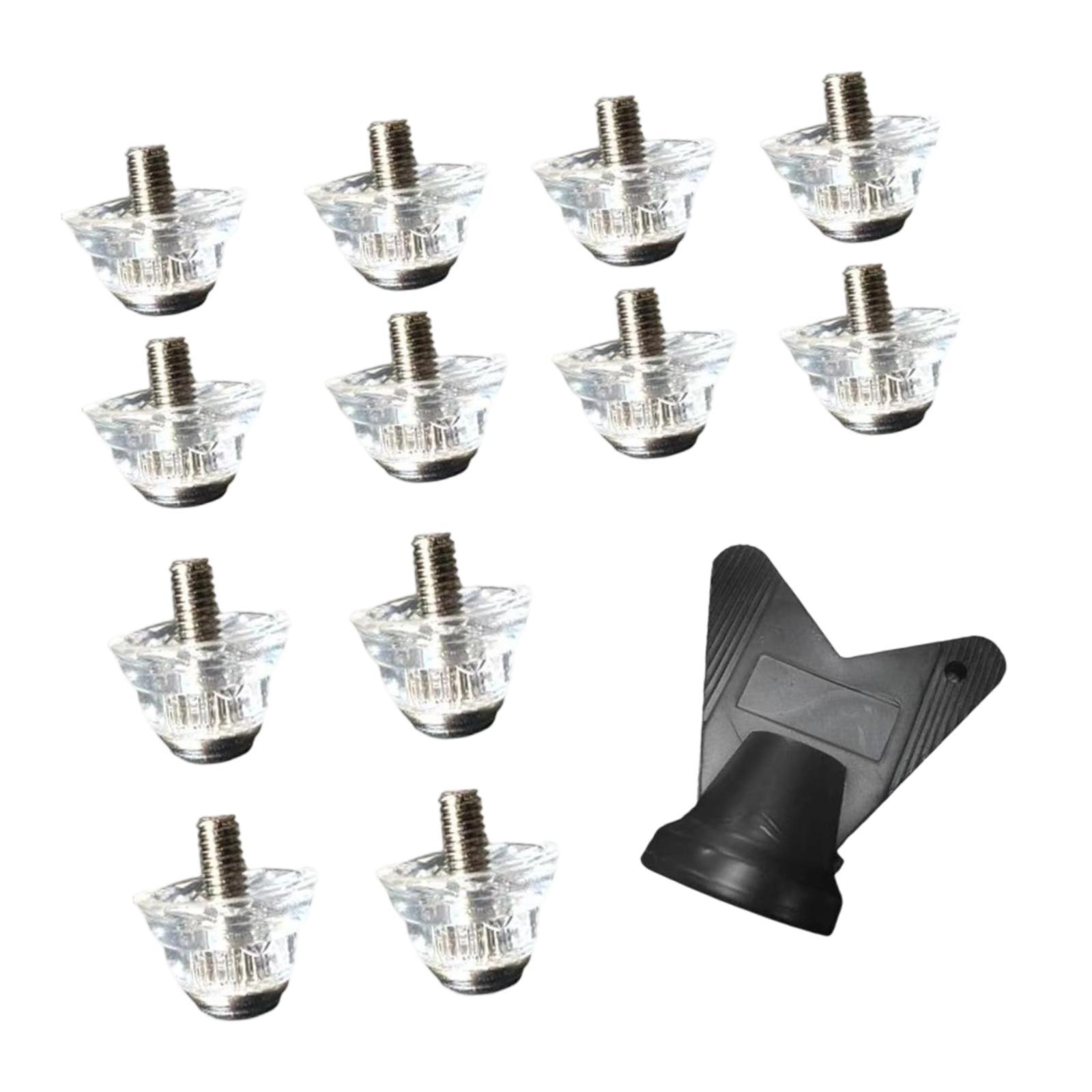 Magideal - 12 Piezas De Clavos Para Botas De Fútbol, Accesorios Para Botas De Fútbol, Competición Atlética, Césped, Entrenamiento, Clavos Para Botas De Fútbo 13 Mm 16 Mm