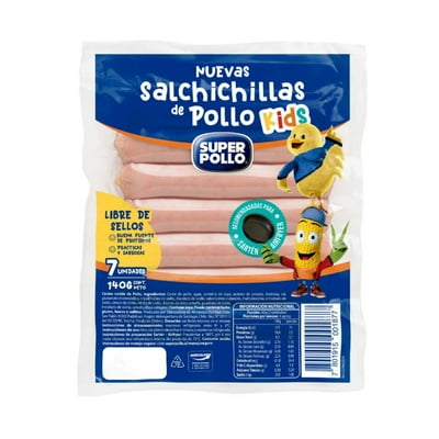 Longanicillas De Pollo Kids 7 Un 140 G Super Pollo