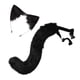 thumbnail image 1 of 2Pcs Aro De Pelo De Orejas De Gótico De Cola Larga De Piel Sintética Para Kits De Disfraces De Cosplay Negro, 1 of 2
