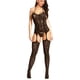 thumbnail image 1 of Fishnet Bodystocking Color Negro Talla Grande Para Mujer, 1 of 6