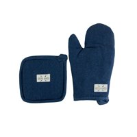 Decoexpress - Set Toma Olla Y Guante Azul