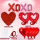 thumbnail image 4 of Juego de globos románticos Paivanwoo con globos en forma de corazón rojo y 500 pétalos de rosa, 4 of 8