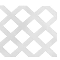Enrejado Treillage Pvc 1,2X2,4 Mts Rombo 7,8Cms Blanco Dvp