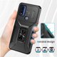 thumbnail image 5 of Funda Armada para Motorola Moto G Play 2023 con Tapa Deslizante y Soporte Magnético Giratorio Negro, 5 of 5