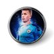 thumbnail image 1 of Kevin De Bruyne-Theme Round Button Badge: Premium Metal Construction, Ideal for High-End Events 2.8 cm, 1 of 6