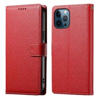 Foxdock - Funda Para Iphone 12 Pro– Cuero Premium, 3 Ranuras Para Tarjetas, Protección Contra Impactos