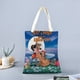 thumbnail image 2 of All Dogs Go to Heaven Bolso de tela con estampado de lienzo para mujer, bolsa de compras reutilizable y estética, con cremallera interior, regalo para mujer,40*45cm., 2 of 6