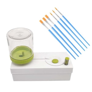 Bothyi - Limpiador De Pinceles, Lavabo De Fácil Limpieza, Herramienta De Lavado De Pinceles, Enjuagador De Pinceles, Verde, 6 Pinceles