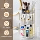 thumbnail image 5 of Organizador de maquillaje BEFSOP, giratorio 360°, 3 niveles, PET transparente, 5 of 6