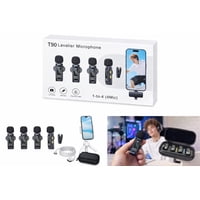Genérico - Micrófonos Pack 4 Lavalier Inalámbricos T90 Usb-C Iphone