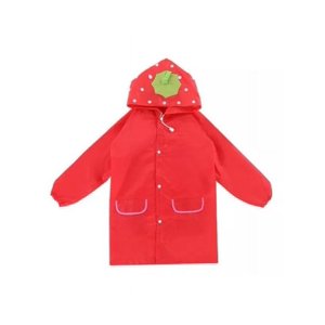 Genérico - Poncho Impermeable Para Niños Rojo