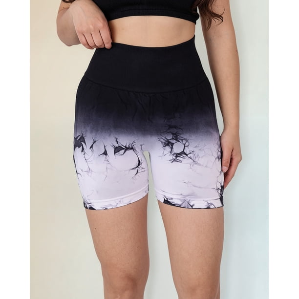 Calza Corta Mujer Tie Dye Degrade Efecto Push Up